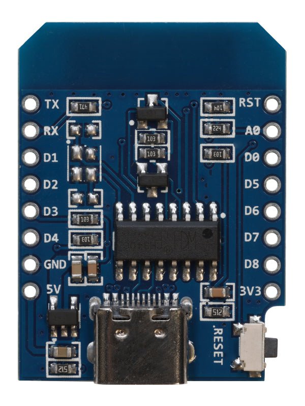 D1 Mini NodeMcu mit ESP8266 - 12F mit USB - C Anschluss WLAN Module CH340G Lua kompatibel mit Arduino - AZ - Delivery