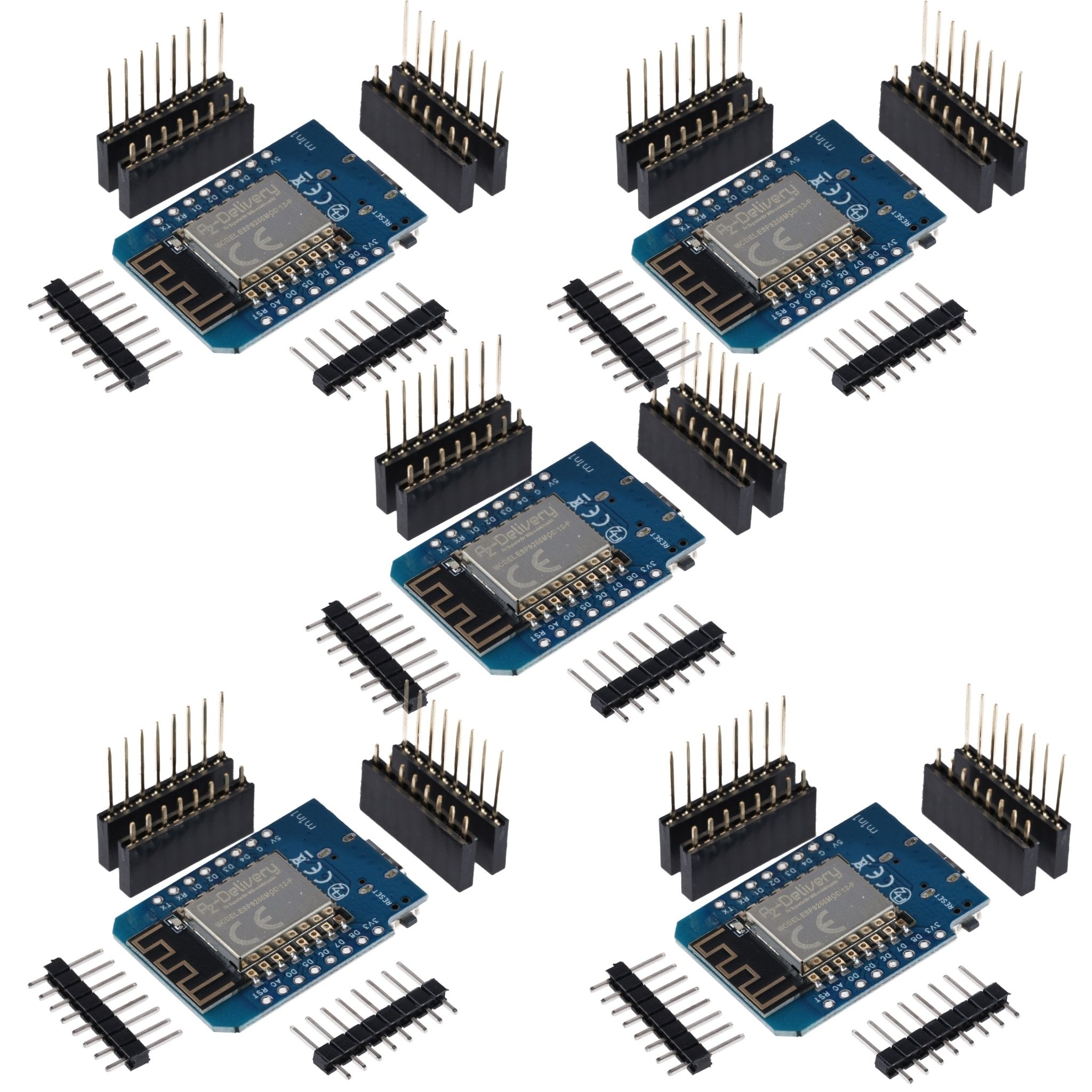 D1 Mini NodeMcu mit ESP8266 - 12F mit USB - C Anschluss WLAN Module CH340G Lua kompatibel mit Arduino - AZ - Delivery