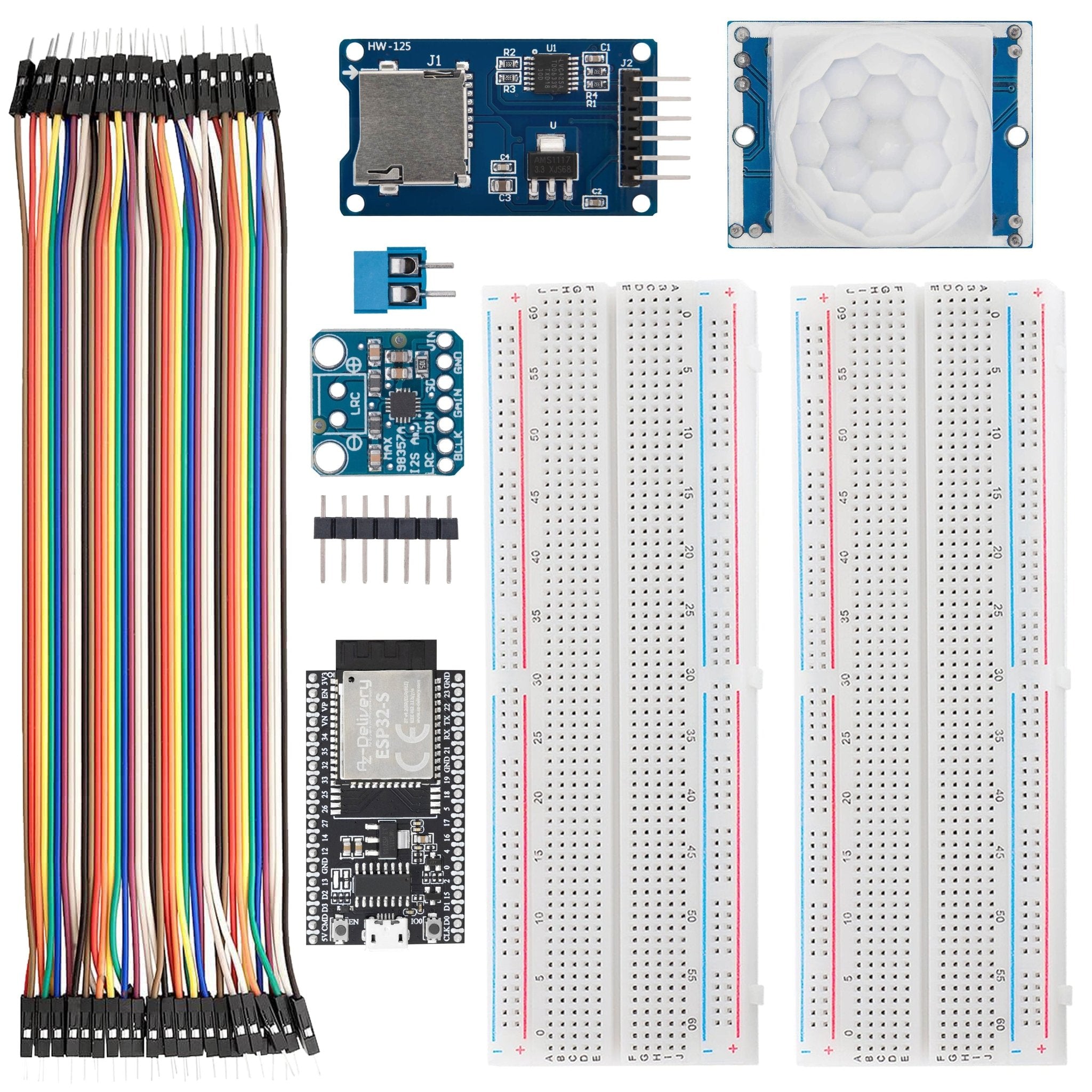 EchoTrap DIY Kit - Bewegungsaktivierter Audio - Streich & Benachrichtigungs - Player mit Anwesenheitskontrolle | Projektset zum selber bauen inkl. Anleitung - AZ - Delivery