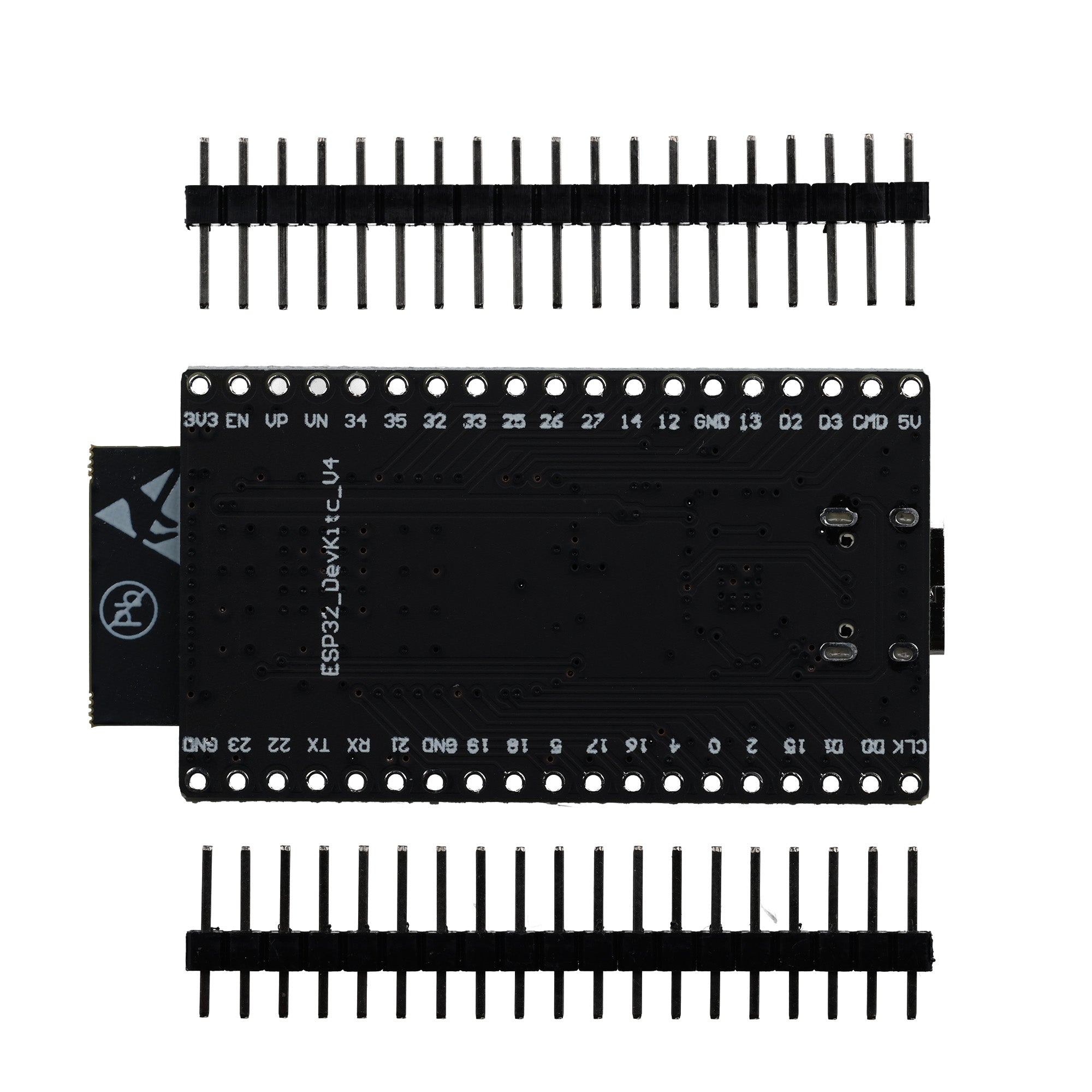 ESP32 Board Dev Kit C V4 NodeMCU WLAN WiFi Development Board unverlötet mit USB - C Anschluss kompatibel mit Arduino - AZ - Delivery