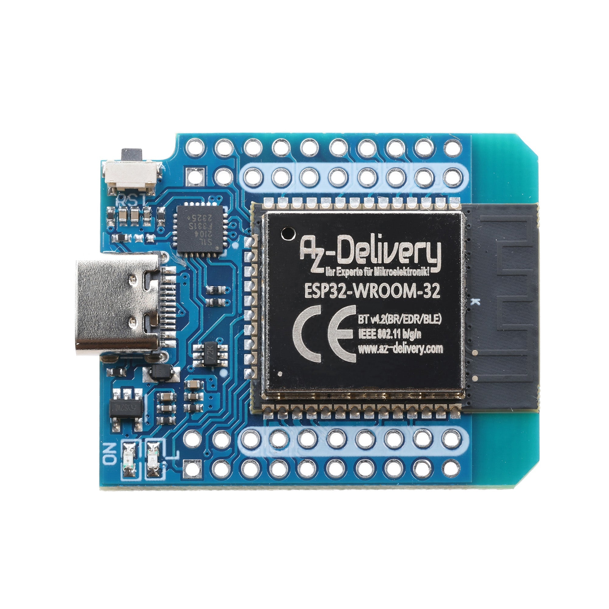 ESP32 D1 Mini NodeMCU WiFi Modul ESP 32 Bluetooth Internet Entwicklungsboard mit USB - C Anschluss kompatibel mit Arduino und kompatibel mit Wemos D1 Mini - AZ - Delivery