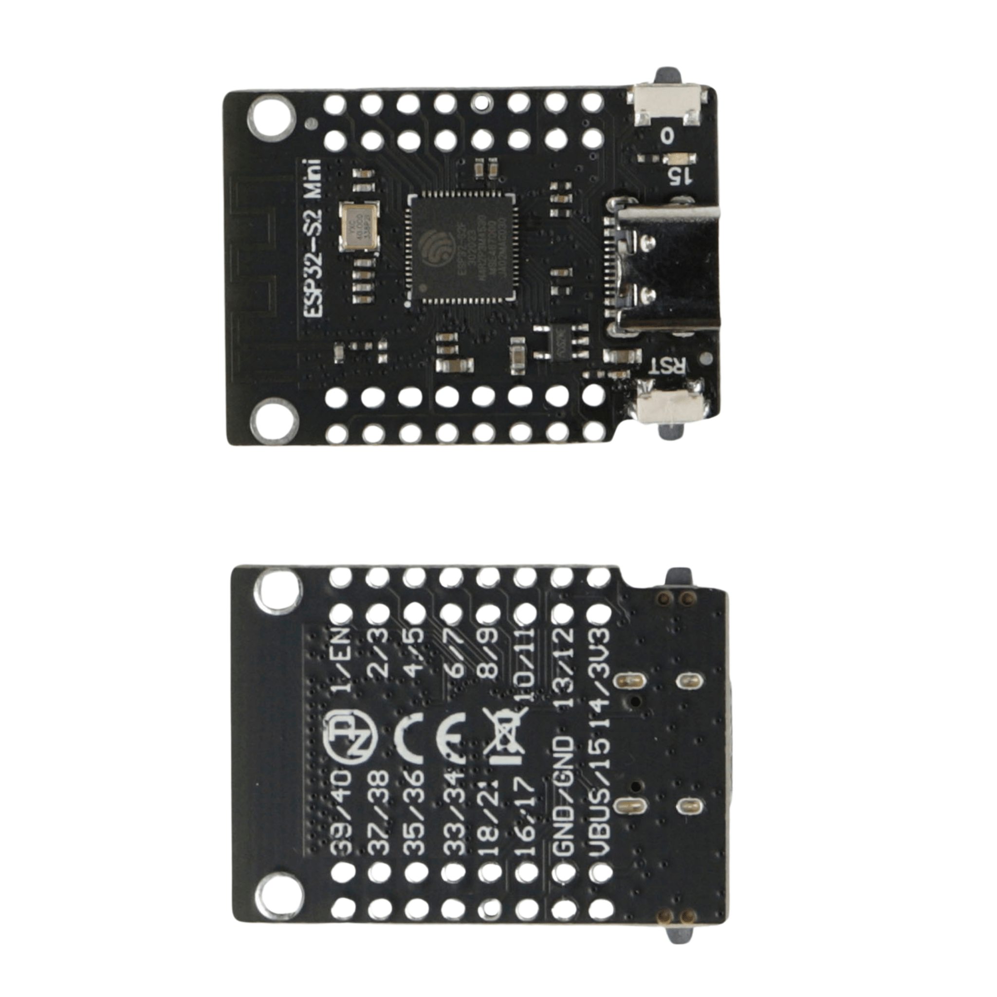 ESp32 S2 Mini mit ESP32 - S2FN4R2 WIFI IC und USB - Type - C kompatibel mit Micropython und Arduino, unverlötet - AZ - Delivery