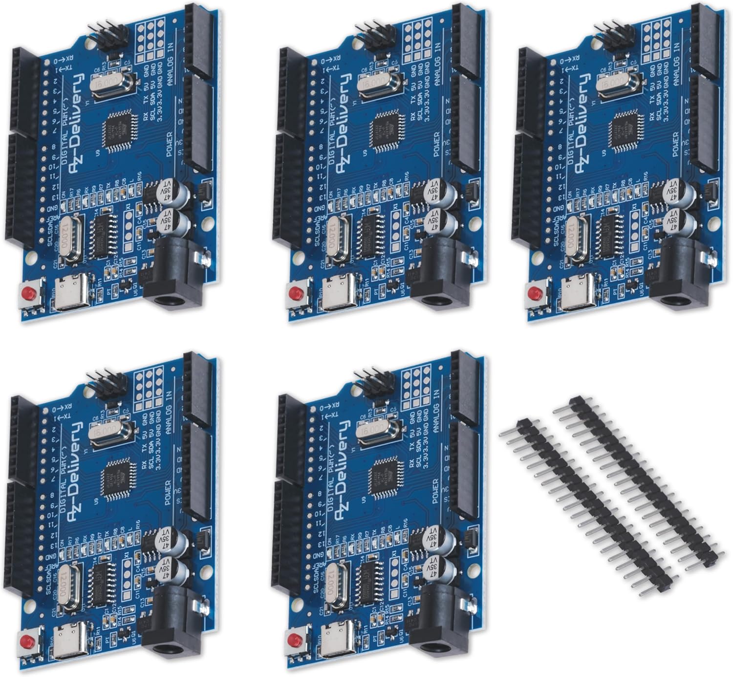 Mikrocontroller Board AZ - ATmega328 - Board mit USB - C Anschluss - AZ - Delivery