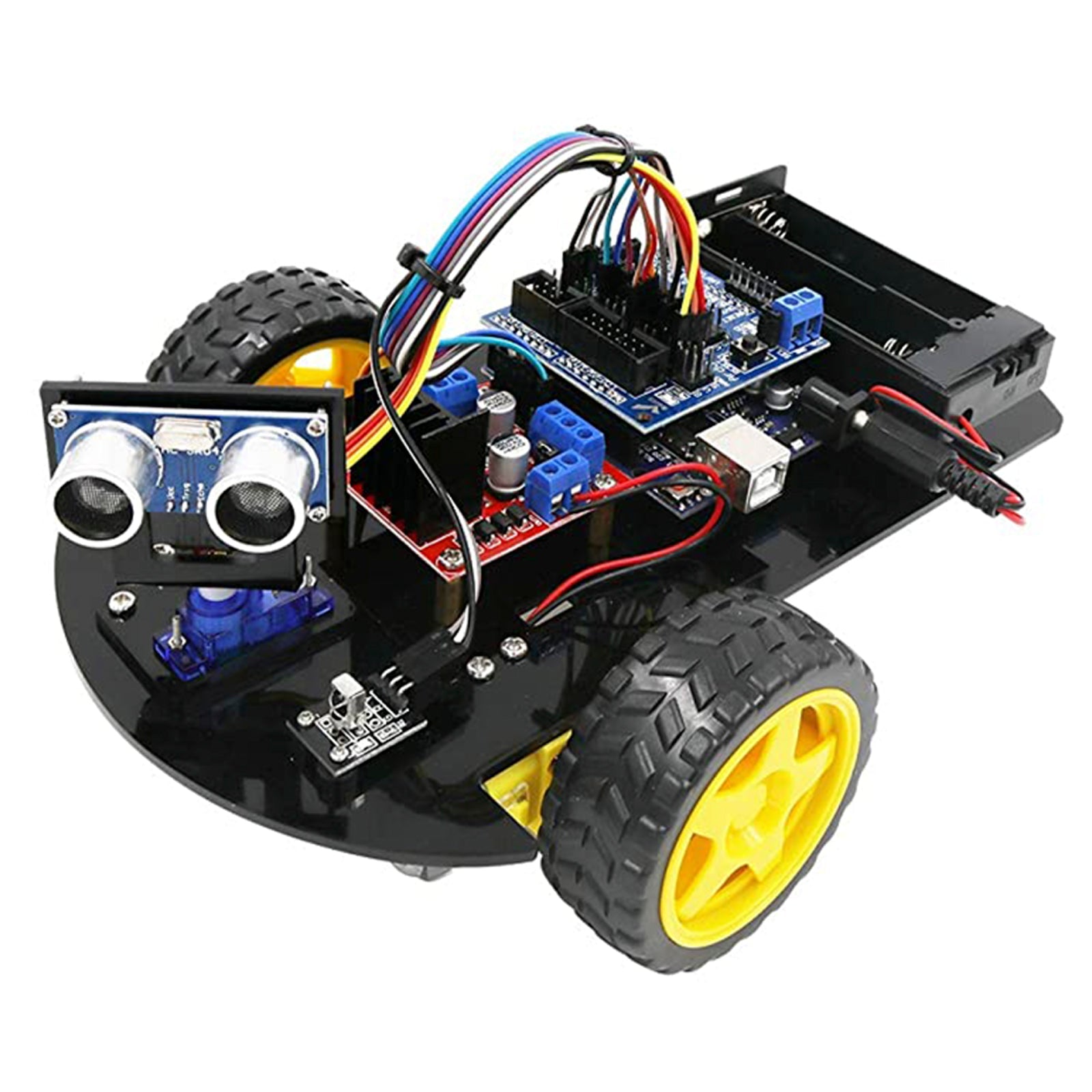 Smart car kit Electronic kits DIY V3 with Ultrasonic Ranging car Bluetooth  wireless control IR remote control